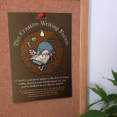 Niedlicher Cartoon Mole Novelist schreibt Buch in Einladung