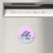 Niedlicher Cartoon Mole und Molehill Magnet (In Situ (Geschirrspüler))