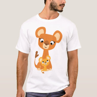 Niedlicher Cartoon Mother Lion and cub- Children T T-Shirt