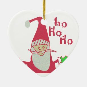 Niedlicher Cartoon Mouse Santa Collection Keramikornament