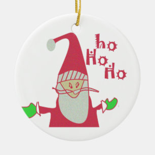 Niedlicher Cartoon Mouse Santa Collection Keramikornament