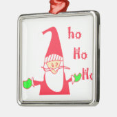 Niedlicher Cartoon Mouse Santa Collection Silbernes Ornament (Links)