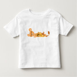 Niedlicher Cartoon Mum Lion und Cubs Kinderbekleid Kleinkind T-shirt