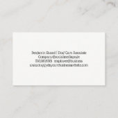 Niedlicher Cartoon | Muster für Paws und Knochen Visitenkarte (Rückseite)