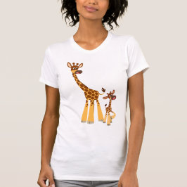Niedlicher Cartoon Mutter Giraffe und T - Shirt Ca
