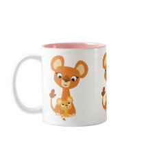 Niedlicher Cartoon Muttermilch mit Küken