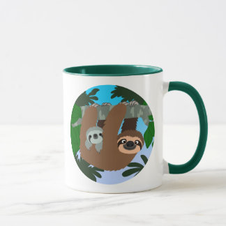 Niedlicher Cartoon Muttermilch und Baby Tasse