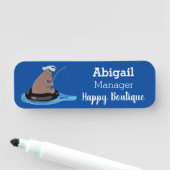 Niedlicher Cartoon Namensschild (Beispiel)