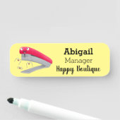 Niedlicher Cartoon Namensschild (Beispiel)