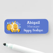 Niedlicher Cartoon Namensschild (Beispiel)