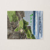 Niedlicher Cartoon Nessie Loch Ness Monster, Schot Puzzle (Horizontal)