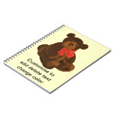 Niedlicher Cartoon Notizblock (Linke Seite)