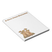 Niedlicher Cartoon Notizblock (angewinkelt)