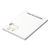 Niedlicher Cartoon Notizblock (Rotiert)