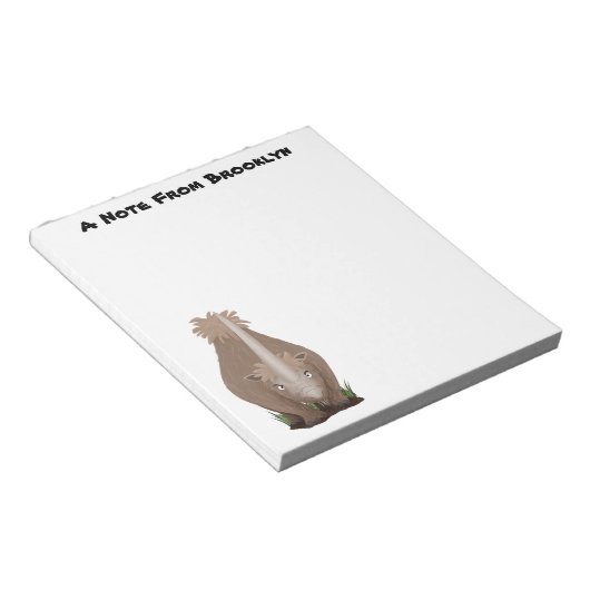 Niedlicher Cartoon Notizblock (angewinkelt)