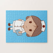 Niedlicher Cartoon Nurse Puzzle (Horizontal)