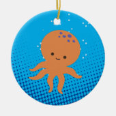 Niedlicher Cartoon Octopus Keramik Ornament (Vorne)