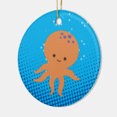 Niedlicher Cartoon Octopus Keramik Ornament (Links)