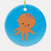 Niedlicher Cartoon Octopus Keramik Ornament (Hinten)