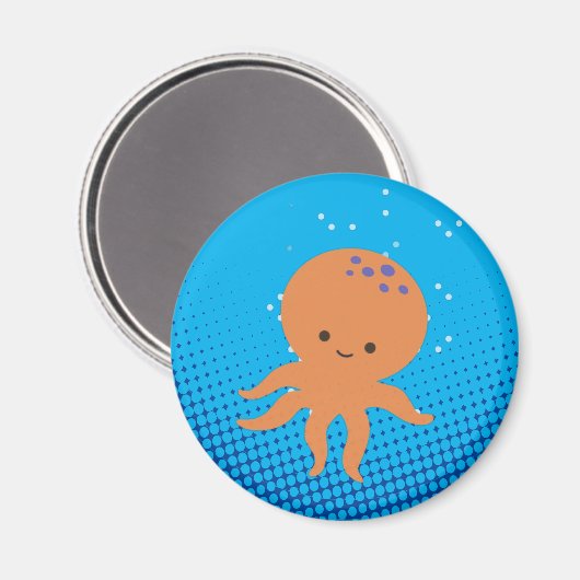 Niedlicher Cartoon Octopus Magnet (Vorderseite/Rückseite)