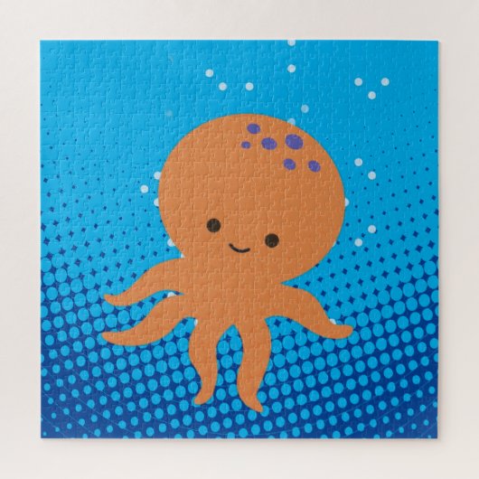 Niedlicher Cartoon Octopus Puzzle (Vertikal)