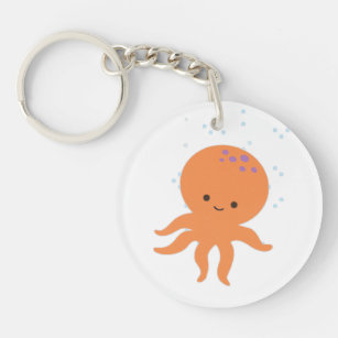 Niedlicher Cartoon Octopus Schlüsselanhänger