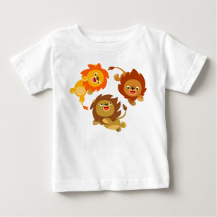 Niedlicher Cartoon ohne Gewicht Lions Baby T - Shi T-shirt