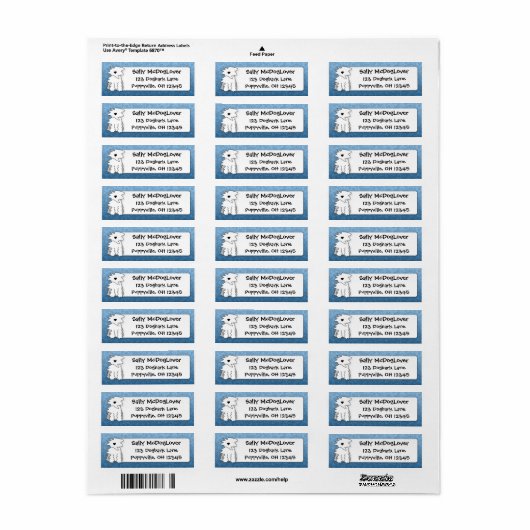 Niedlicher Cartoon Old English Sheepdog (Vorne)