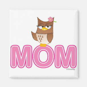 Niedlicher Cartoon Olivia VonHoot für Mama Magnet