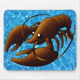 Niedlicher Cartoon Orange Hummer Mousepad