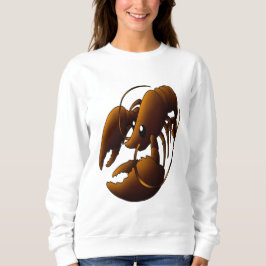 Niedlicher Cartoon Orange Hummer Sweatshirt