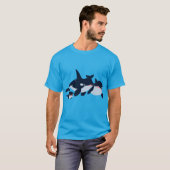 Niedlicher Cartoon Orca T - Shirt (Vorne ganz)