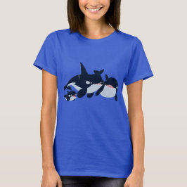 Niedlicher Cartoon Orca T - Shirt