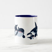Niedlicher Cartoon Orca Tasse (Mittel)