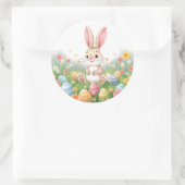 Niedlicher Cartoon Ostersonntag Runder Aufkleber (Tasche)