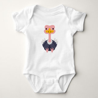 Niedlicher Cartoon Ostrich Gift Baby Strampler