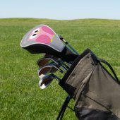 Niedlicher Cartoon Owl - Rosa und grauer Individue Golf Headcover (In SItu)
