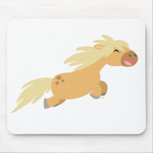 Niedlicher Cartoon Palomino Pony Mousepad