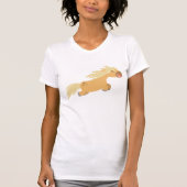 Niedlicher Cartoon Palomino Pony T - Shirt (Vorderseite)