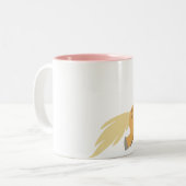 Niedlicher Cartoon Palomino Pony Tasse (Vorderseite Links)