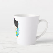 Niedlicher Cartoon Pals - Happy Unicorn & Bird Milchtasse (Rechts)