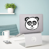 Niedlicher Cartoon Panda Aufkleber (Laptop auf Schreibtisch)