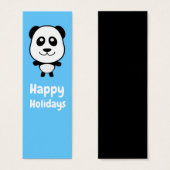 Niedlicher Cartoon Panda Lesezeichen (Vorne & Hinten)