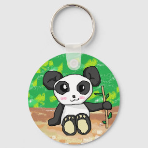 niedlicher Cartoon Panda Schlüsselanhänger