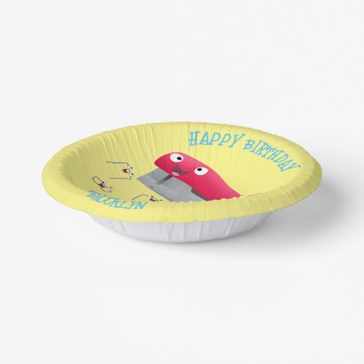 Niedlicher Cartoon Pappteller (Gewinkelt)