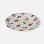 niedlicher Cartoon Pappteller (Schrägansicht)