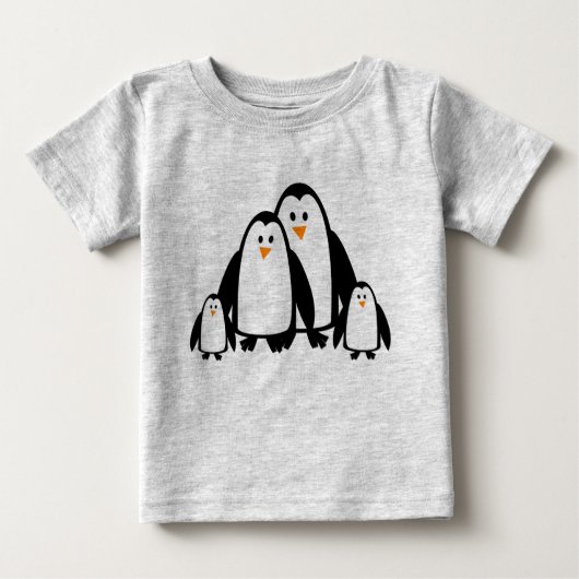 Niedlicher Cartoon Penguin Baby T-shirt (Vorderseite)