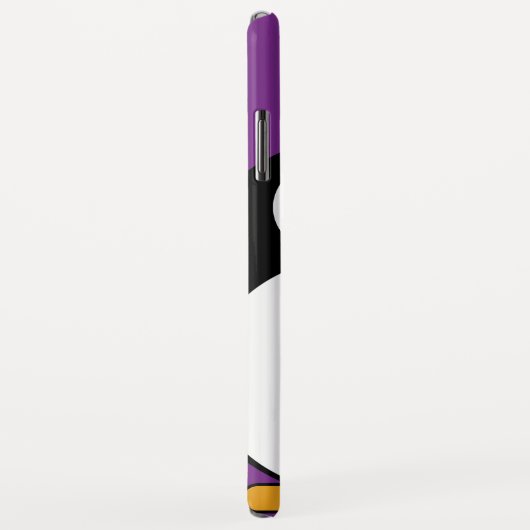 niedlicher Cartoon Penguin lila Case-Mate iPhone Hülle (Hinten/Rechts)