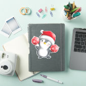 Niedlicher Cartoon Penguin Weihnachtsaufkleber Aufkleber (iPad Hülle)