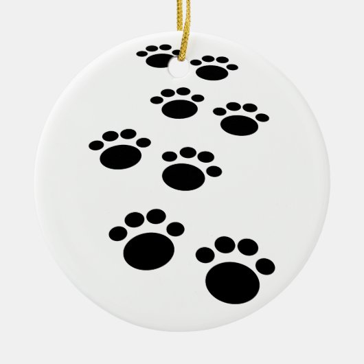 Niedlicher Cartoon Pet Pet Trail Keramik Ornament (Vorne)